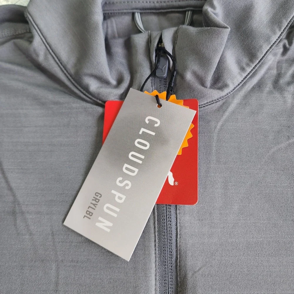 Puma 1/4 Zip Small Gray Cloudspun‎ Pullover